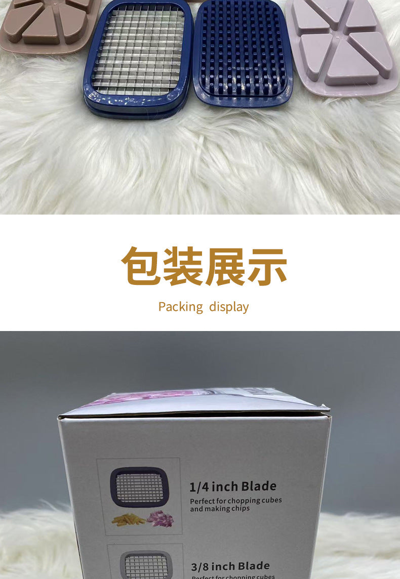 French Fry Cutter Radish Cucumber Dicer Household Multi-Functional Vegetable Cutter Tomato Apple Divider