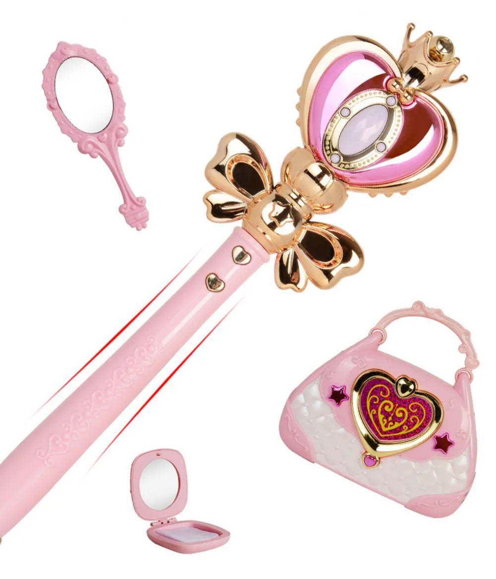 Flower Fairy Glowing Sound Effects Stars Magic Wand Children Magic Fairy Princess Costume Props Dollhouse Party Favor For Girls