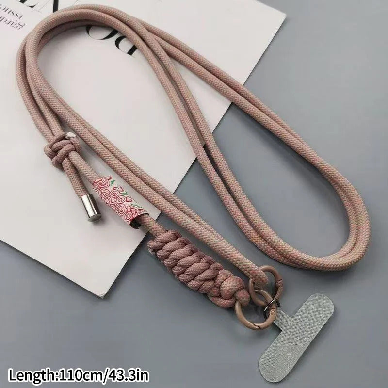 Adjustable Mobile Phone Lanyard Women Universal Phone Case Lanyard with Long Shoulder Strap Anti-lost Cell Phone Chain