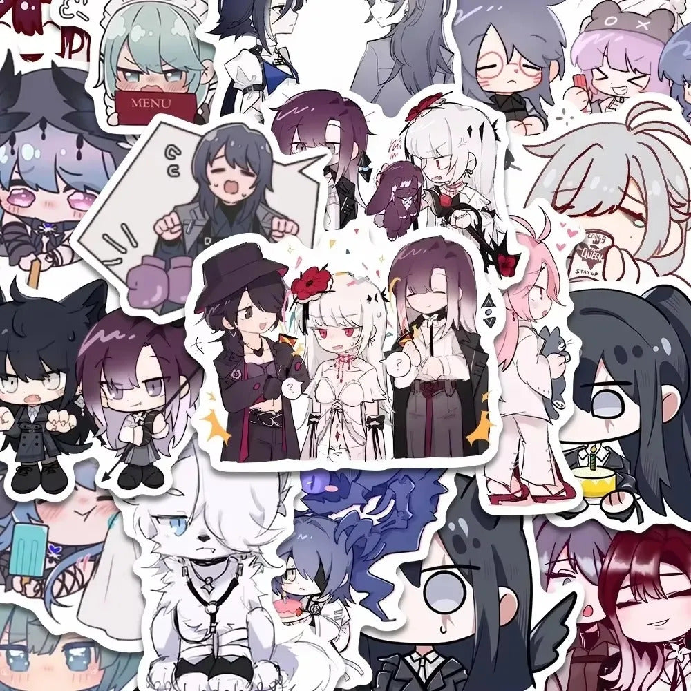 64Pcs Path To Nowhere Animation Peripheral Stickers For Luggage Motorcycle Laptop Refrigerator Toy Car Stationery Fridge