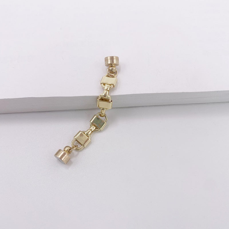 Metal Chain Magnetic Hoop Earrings for Women, Simple Versatile Elegant Non-Pierced Round Earrings, Minimalist Style Ear Jewelry