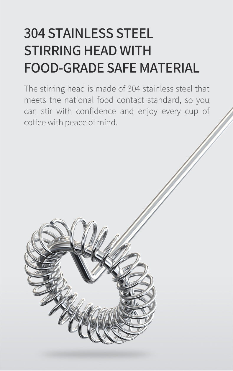 Amazon Electric Milk Beater New Stainless Steel Coffee Cream Electric Milk Beater Egg Beater Portable Blender