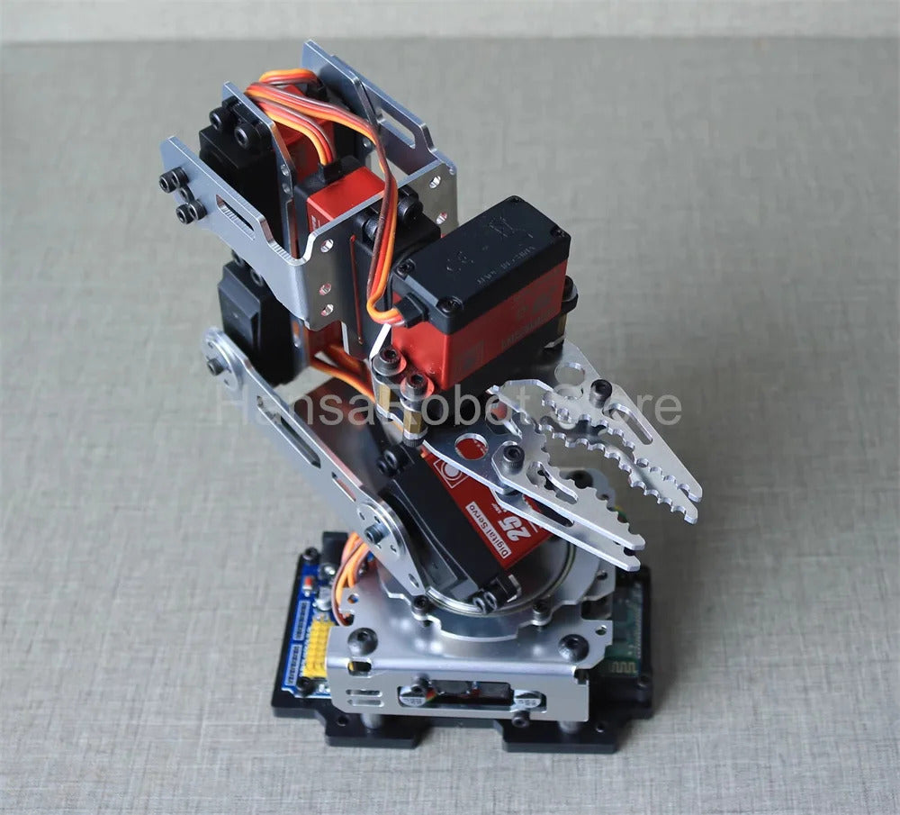 6 DOF Robotic Arm DIY Robot Claw Clamp Gripper Kit compatible with Arduino Program with 20KG Digital Servos