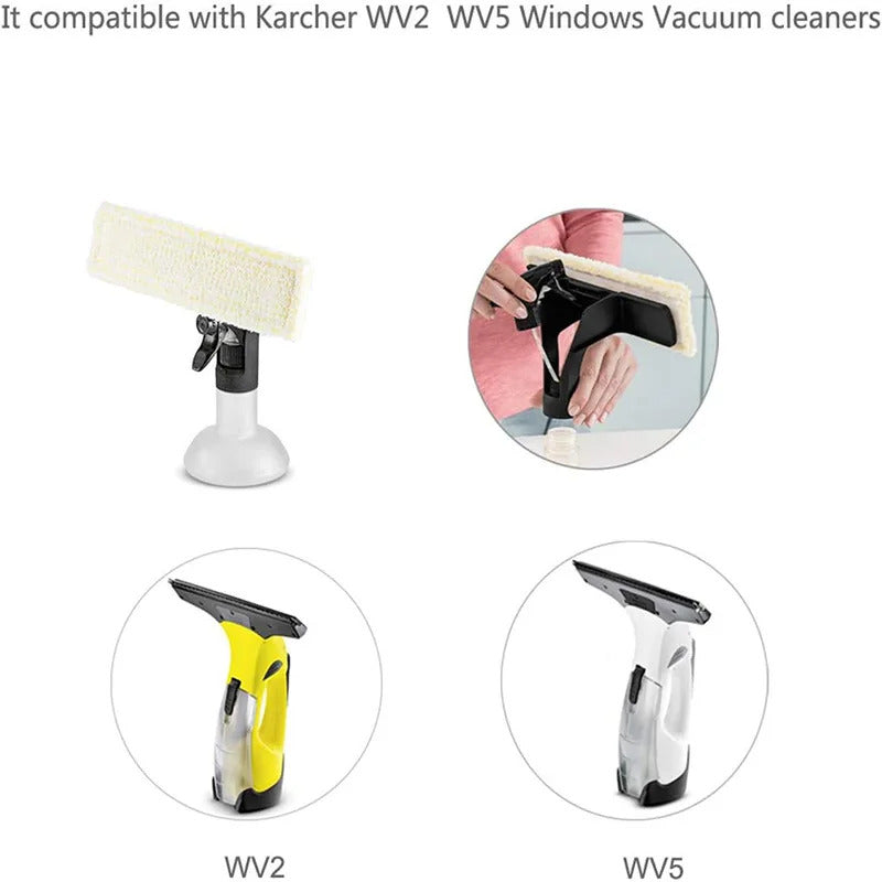Microfiber Cloth Pad Window Vacuum Cleaner Replacement Microfiber Window Cleaner Pad Fit for Karcher WV2 WV5 Home Cleaner