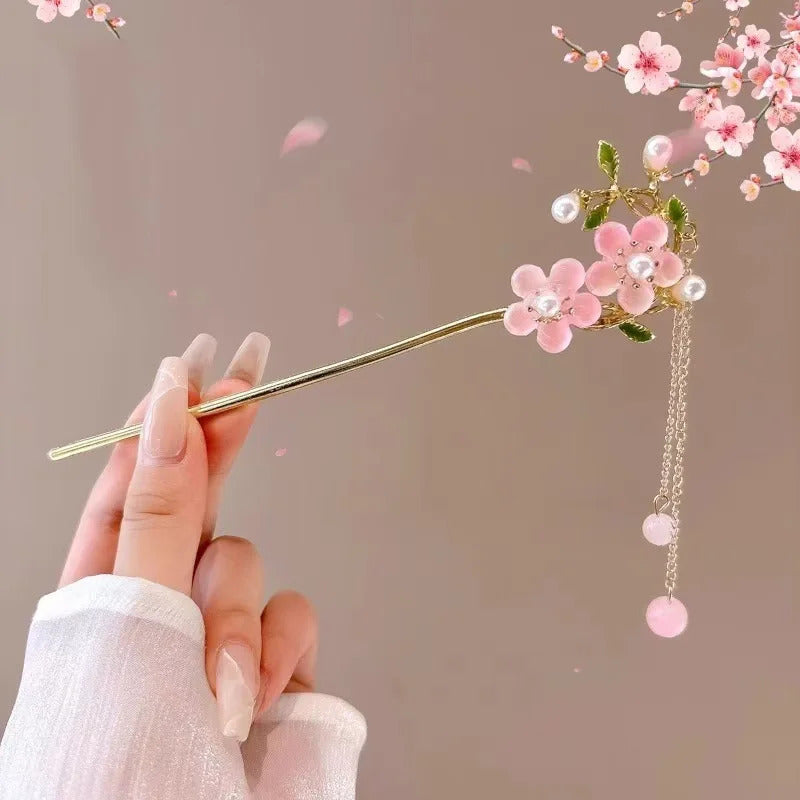 1pc Romantic Chinese Style Hair Accessory Alloy Jewelry Women's Hair Needle Suitable for Daily Wear Gifts Girls Fashion Hairpin