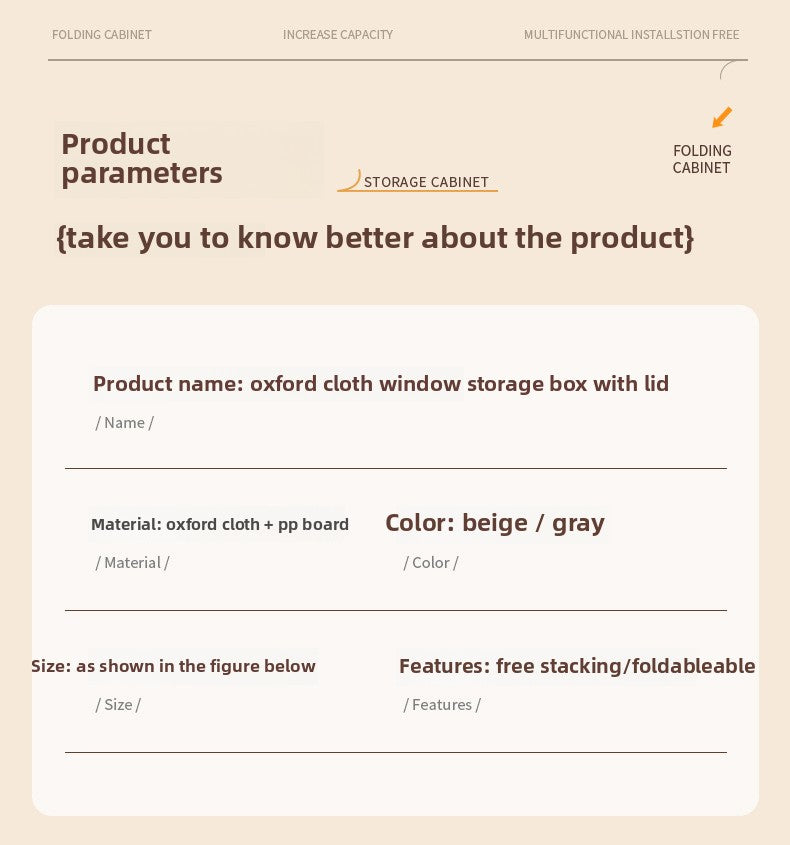 Oxford Cloth Window Bedroom Clothing Storage Box with Lid Household Clothes Dustproof Storage Bin Large Balcony Organizer Box