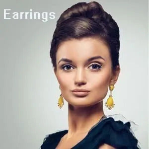 KMVEXO Crystal Bridal Wedding Jewelry Sets Women Gold Color Rhinestone Necklace Long Earrings Set Dress Accessories Bridesmaid