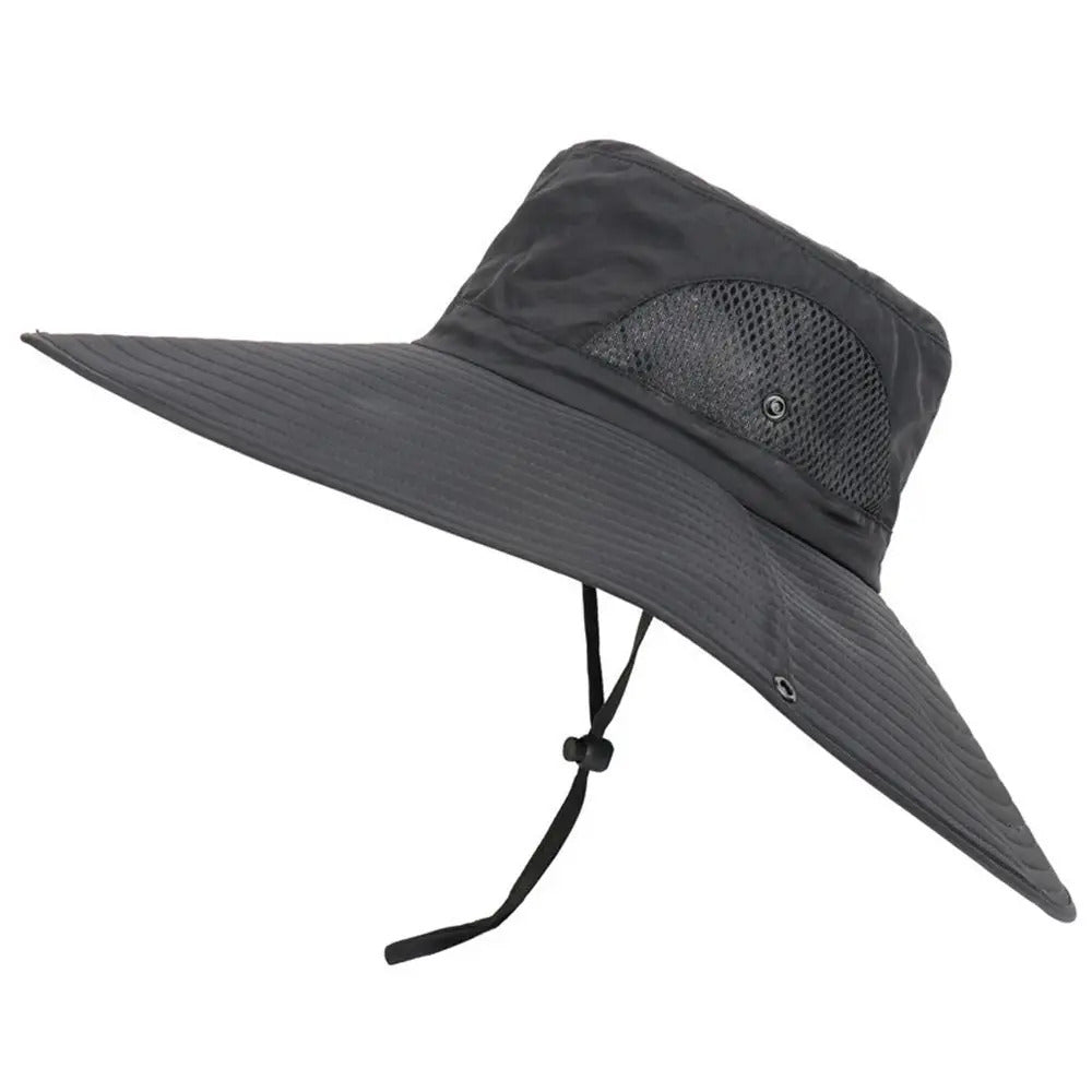 Men Women Wide Visor Brim Hat Boonie Bucket Cap Summer Fishing UV Sun Protection Breathable Caps