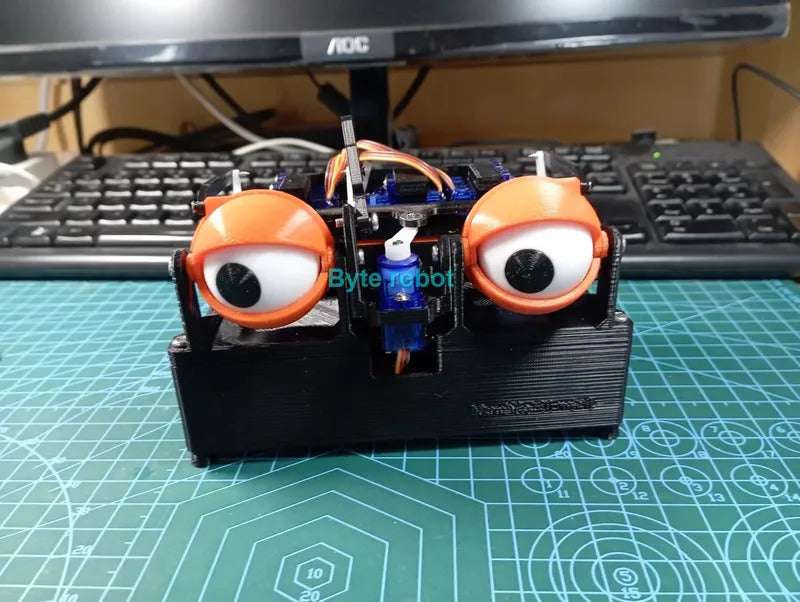 Esp8266 Bionic Robot Eyes Mechanical Robot Simulation Eyes for Arduino Robot DIY Kit Dynamic Wifi Remote Control Robot Starter
