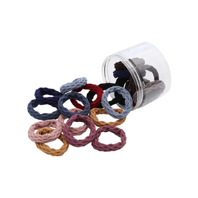 20PCS Women Girls Simple Basic Elastic Hair Bands Ties Scrunchie Holder Rubber Bands Fashion Headband Hair Accessories