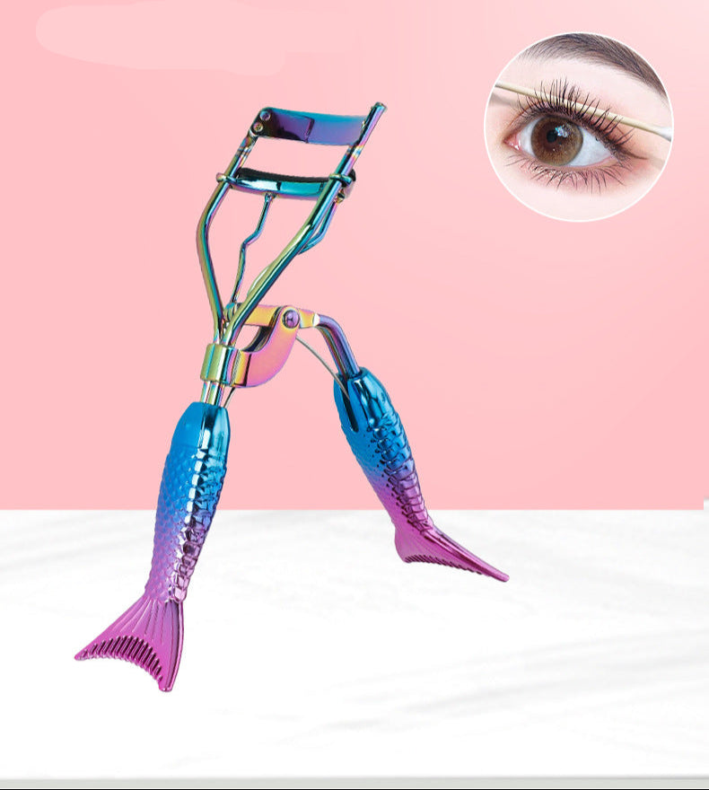 Mermaid Tail Eyelash Curler Portable Natural Curling Non-Pinch Beginner Eyelash Curler Beauty Tool Wholesale
