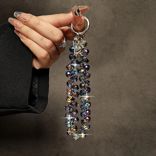 Internet celebrity flash mobile phone chain new mobile phone chain wrist crystal chain 2023 jewelry bag accessories key lanyards