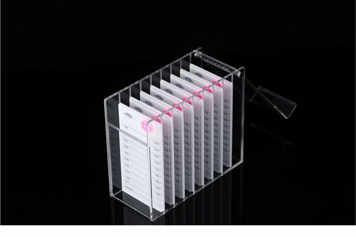 In Stock Grafting Eyelash Storage Box Eight-Layer Eyelash Storage Flower Box Multi-Layer Transparent and Dustproof Eyelash Box Auxiliary Tool