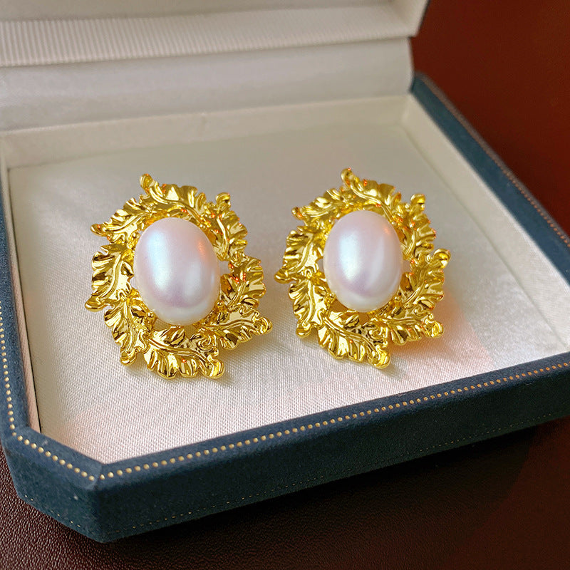 Vintage Earrings Fashion Versatile Ear Jewelry Niche Light Luxury High-end Accessories