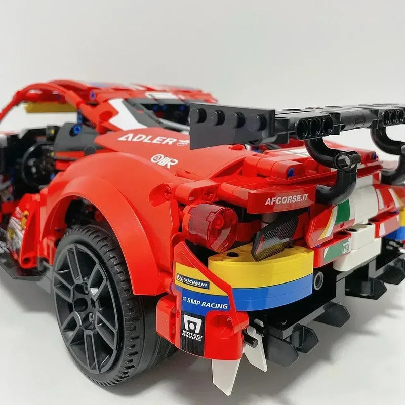 TECHNICAL 488 GTE Ultimate MOC Race Car Building Set 1684PCS Advanced Engineering Model STEM DIY Vehicle Bricks 42125