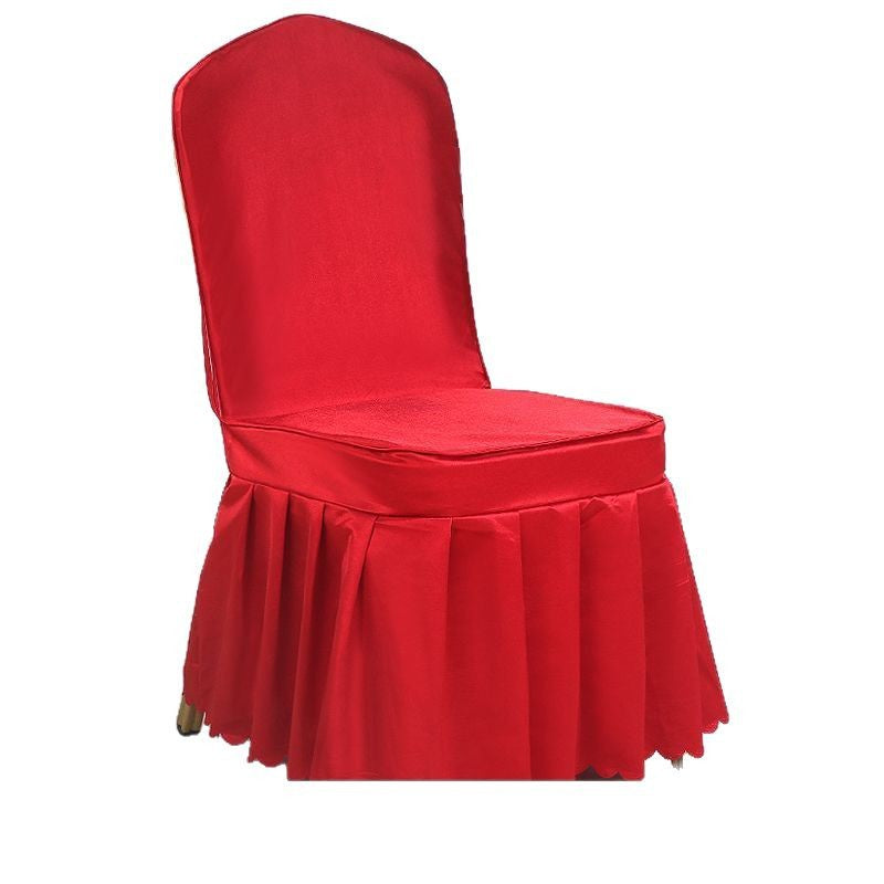 Hotel Restaurant Banquet Special Chair Cover Dining Chair Seat Stool Bench Wooden Chair Universal Chair Cover Bowknot